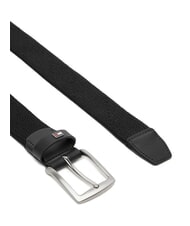 TOMMY HILFIGER DENTON ELASTIC Ceinture en tissu tiss&eacute; pour homme noir - Ceintures - 2