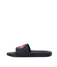 TOMMY HILFIGER TOMMY JEANS Pool Slide Chaussons en caoutchouc noir - Chaussures Homme - 2