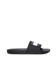 TOMMY HILFIGER TOMMY JEANS Pool Slide Chaussons en caoutchouc noir - Chaussures Homme - 3