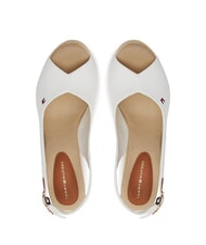 TOMMY HILFIGER TH Espadrilles compens&eacute;es hautes &eacute;cru - Chaussures Femme - 3