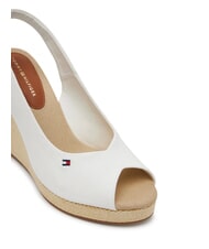 TOMMY HILFIGER TH Espadrilles compens&eacute;es hautes &eacute;cru - Chaussures Femme - 4