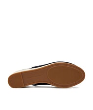 TOMMY HILFIGER TH Espadrilles &agrave; bout ouvert et bride arri&egrave;re bleu espace - Chaussures Femme - 6