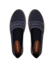 TOMMY HILFIGER TH Espadrilles compens&eacute;es en toile bleu espace - Chaussures Femme - 4