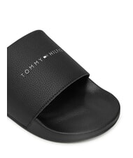 TOMMY HILFIGER TH Pantoufles pour hommes avec logo noir - Chaussures Homme - 4