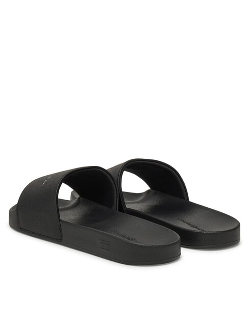 TH Pantoufles pour hommes avec logo noir - Chaussures Homme