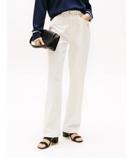 TOMMY HILFIGER TH sandale mule en cuir &agrave; talon large noir - Chaussures Femme - 8