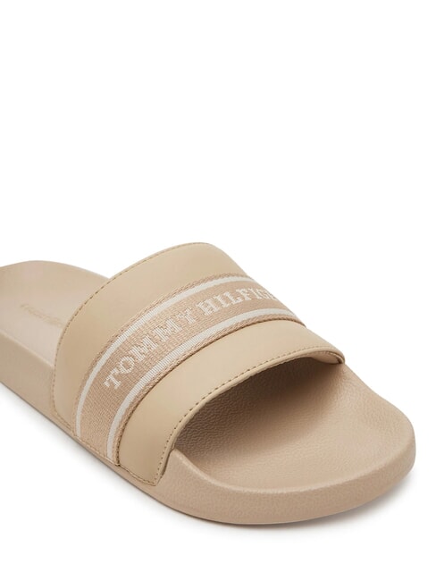 TH Pantoufle pour femme avec ruban logot&eacute; raifort - Chaussures Femme