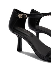 TOMMY HILFIGER TH Sandales montantes en cuir avec bride noir - Chaussures Femme - 4