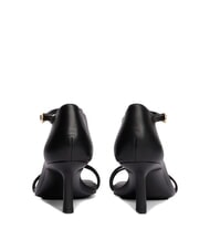 TOMMY HILFIGER TH Sandales montantes en cuir avec bride noir - Chaussures Femme - 5