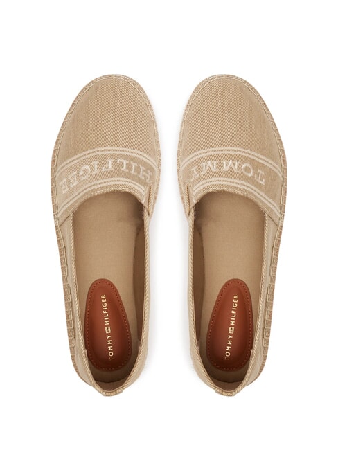 TH Espadrilles compens&eacute;es en toile raifort - Chaussures Femme