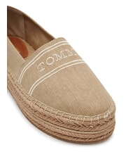 TOMMY HILFIGER TH Espadrilles compens&eacute;es en toile raifort - Chaussures Femme - 3