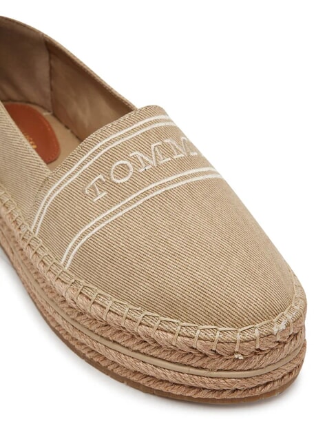 TH Espadrilles compens&eacute;es en toile raifort - Chaussures Femme