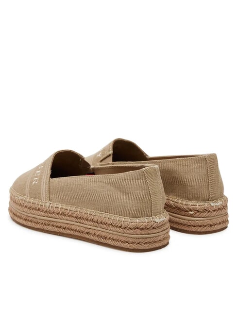 TH Espadrilles compens&eacute;es en toile raifort - Chaussures Femme