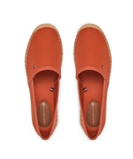 TOMMY HILFIGER TH Espadrilles en toile pour femmes rouge - Chaussures Femme - 3
