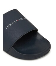 TOMMY HILFIGER TH Pantoufles pour hommes avec logo ciel du d&eacute;sert - Chaussures Homme - 4
