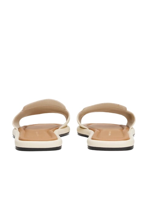 TH Pantoufles en cuir avec logo mousseline - Chaussures Femme