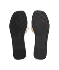 TOMMY HILFIGER TH Pantoufles en cuir avec logo mousseline - Chaussures Femme - 6