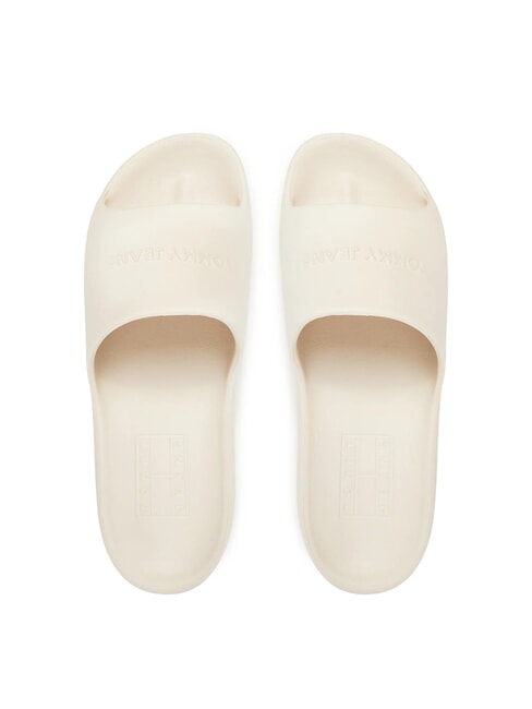 CHUNKY POOL SLIDE Pantoufles &agrave; plateforme pour femmes papier journal - Chaussures Femme