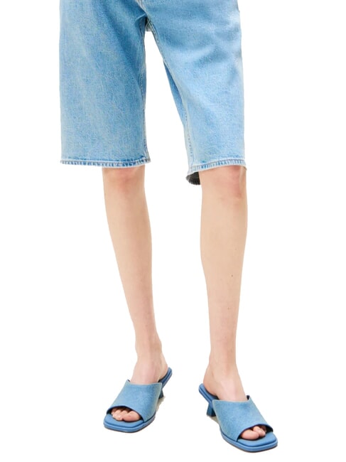 NOHO Pantoufles &agrave; petits talons denim - Chaussures Femme