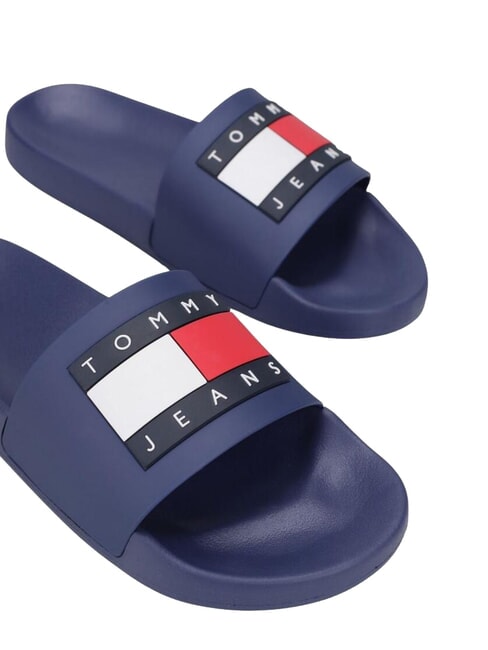 FLAG POOL Pantoufles pour femmes bleu velours - Chaussures Femme