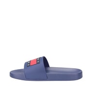 TOMMY HILFIGER FLAG POOL Pantoufles pour femmes bleu velours - Chaussures Femme - 3