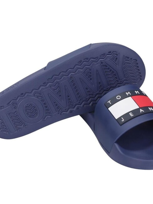 FLAG POOL Pantoufles pour femmes bleu velours - Chaussures Femme