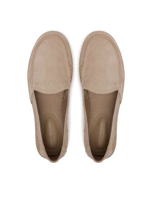 TH FLEX Espadrilles en cuir su&eacute;d&eacute; beige - Chaussures Homme