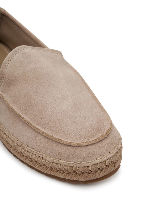 TH FLEX Espadrilles en cuir su&eacute;d&eacute; beige - Chaussures Homme