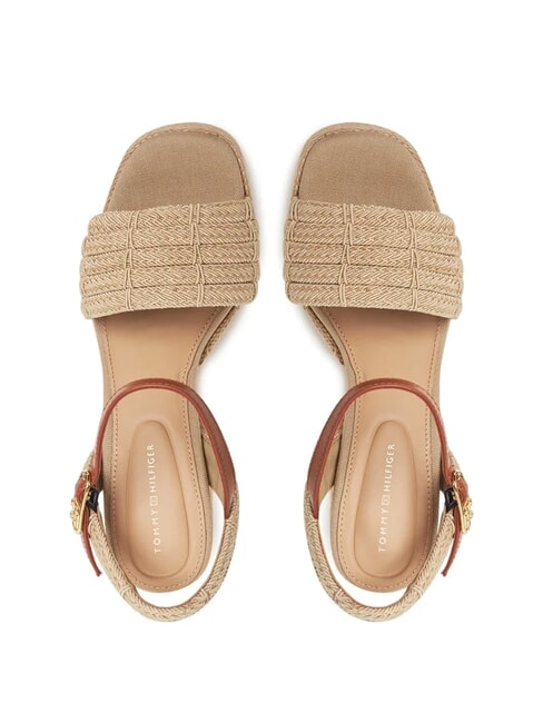 TH ROPE sandales compens&eacute;es hautes raifort - Chaussures Femme