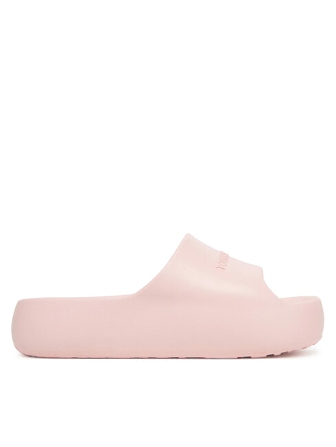 CHUNKY POOL SLIDE Pantoufles &agrave; plateforme pour femmes rose d&eacute;licat - Chaussures Femme