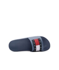 TOMMY HILFIGER TOMMY JEANS Pool Slide Chaussons en caoutchouc c&ocirc;te bleue - Chaussures Homme - 2