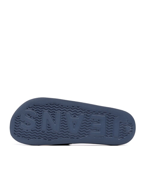 TOMMY JEANS Pool Slide Chaussons en caoutchouc c&ocirc;te bleue - Chaussures Homme