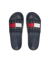 TOMMY HILFIGER TOMMY JEANS Pool Slide Chaussons en caoutchouc marine nuit noire - Chaussures Homme - 2