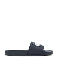 TOMMY HILFIGER TOMMY JEANS Pool Slide Chaussons en caoutchouc marine nuit noire - Chaussures Homme - 3