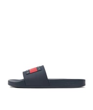 TOMMY HILFIGER TOMMY JEANS Pool Slide Chaussons en caoutchouc marine nuit noire - Chaussures Homme - 4