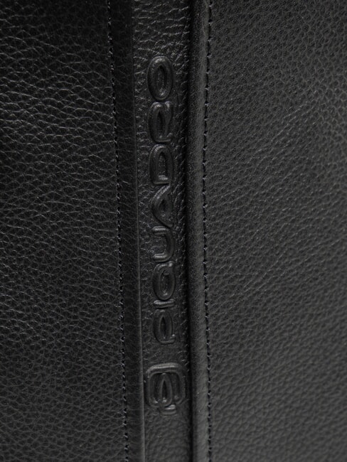 X1 Sac &agrave; dos en cuir &agrave; une bandouli&egrave;re Noir - Sacs en Bandouli&egrave;res pour Homme