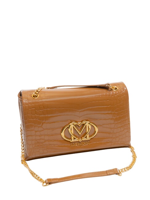 CROCO Convertible Sac bandouli&egrave;re/&eacute;paule chameau2 - Sacs pour Femme