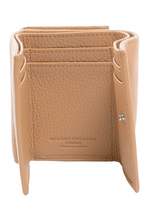 WALLETS GRAIN Petit portefeuille en cuir grain&eacute; argile - Portefeuilles Femme