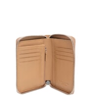 GIANNI CHIARINI GRAIN Portefeuille en cuir zipp&eacute; argile - Portefeuilles Femme - 2