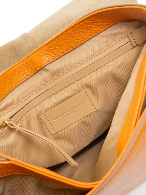 HELENA ROUND Petit sac &agrave; bandouli&egrave;re en cuir pimenter - Sacs pour Femme