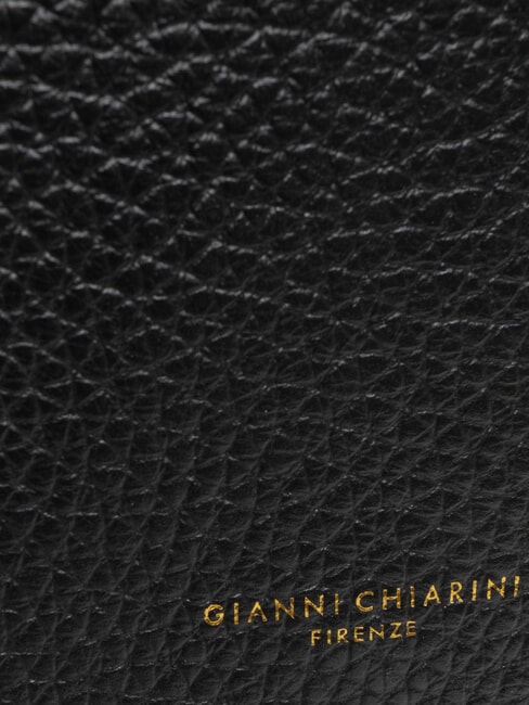 CECILE Sac bandouli&egrave;re en cuir martel&eacute; Noir - Sacs pour Femme