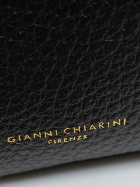 BROOKE Sac bandouli&egrave;re en cuir martel&eacute; Noir - Sacs pour Femme