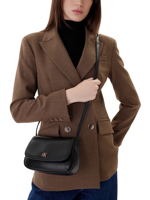 HARDWARE MONOGRAM Mini sac bandouli&egrave;re sur noir - Sacs pour Femme