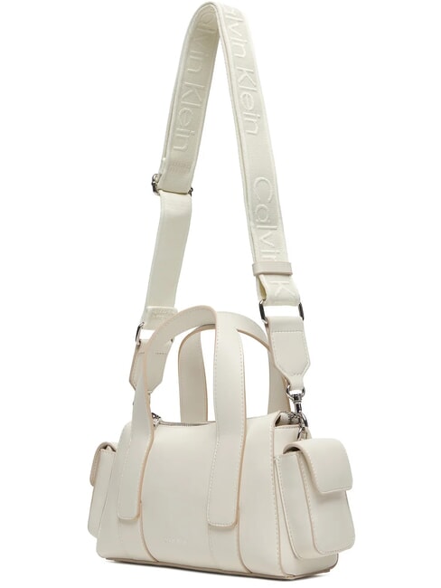 SIGNATURE LOGO STRAP Sac &agrave; main avec bandouli&egrave;re lys blanc - Sacs pour Femme