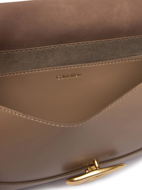 SUEDED ENGRAVED sac bandouli&egrave;re taupe du d&eacute;sert - Sacs pour Femme