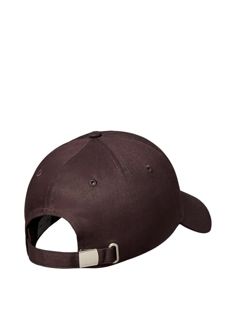 CKJ MONO LOGO Casquette de baseball en coton brun riche - Bonnets