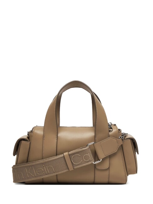 SIGNATURE LOGO STRAP Sac &agrave; main avec bandouli&egrave;re taupe du d&eacute;sert - Sacs pour Femme