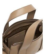 CALVIN KLEIN SIGNATURE LOGO STRAP Sac &agrave; main avec bandouli&egrave;re taupe du d&eacute;sert - Sacs pour Femme - 4