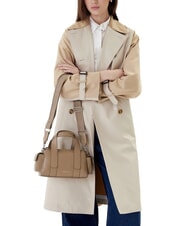 CALVIN KLEIN SIGNATURE LOGO STRAP Sac &agrave; main avec bandouli&egrave;re taupe du d&eacute;sert - Sacs pour Femme - 5