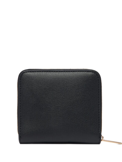 EMBOSSED LOGO Petit portefeuille zipp&eacute; noix de coco noire/grill&eacute;e - Portefeuilles Femme